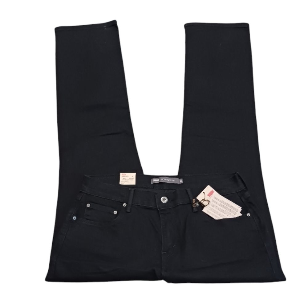 Levi's 505 Straight Leg Soft Black Jeans - Picture 4 of 11